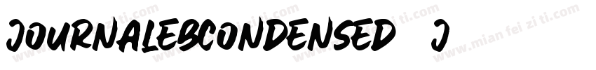 journalebcondensed 3j9字体转换